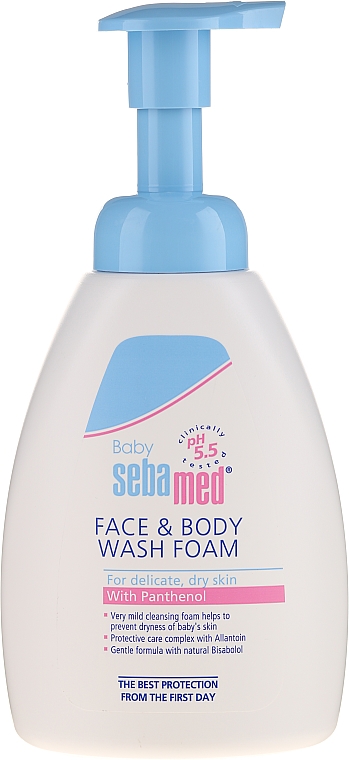 Pianka do twarzy i ciała dla dzieci - Sebamed Face & Body Wash Foam — Zdjęcie N1