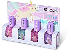 Kup Zestaw lakierów do paznokci Mały jednorożec - Martinelia Little Unicorn (nail/polish/4pcs)
