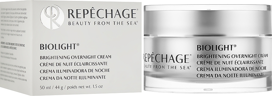 Rozjaśniający krem na noc - Repechage Biolight Brightening Overnight Cream — Zdjęcie N2