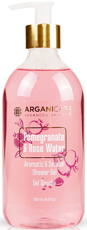 Żel pod prysznic - Arganicare Pomegranate & Rose Water Aromatic & Sensual Shower Gel — Zdjęcie N1