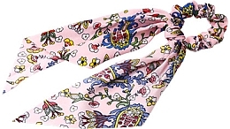 Kup Gumka do włosów ze wstążką, jasnoróżowa w kwiatowy wzór - Lolita Accessories 