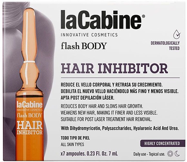 Ampułki do usuwania i zapobiegania owłosieniu ciała - La Cabine Flash Body Hair Inhibitor — Zdjęcie N1