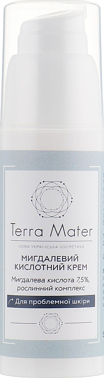 Krem do twarzy z kwasem migdałowym - Terra Mater Almond Acid Face Cream — Zdjęcie N2