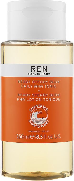 Tonik do twarzy - Ren Radiance Ready Steady Glow Daily AHA Tonic — Zdjęcie N1