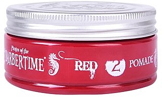 Pomada do stylizacji włosów, czerwona - Barbertime Red 2 Pomade — Zdjęcie N1