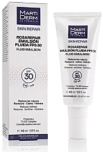 Płynna emulsja do skóry wrażliwej i skłonnej do zaczerwienień - Martiderm Skin Repair Rosarepair Fluid Emulsion SPF30+ — Zdjęcie N2