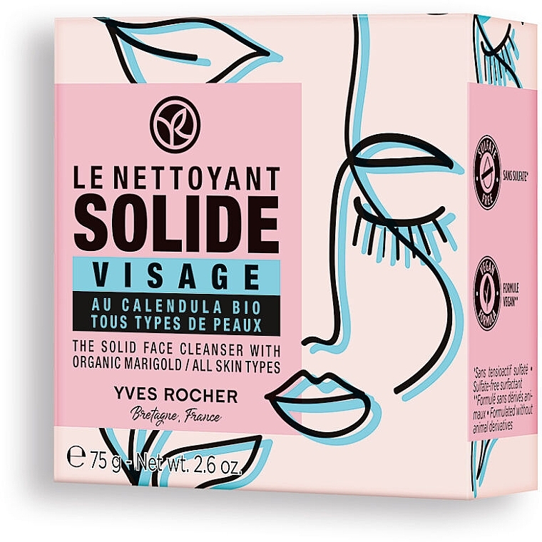 Mydło do twarzy z nagietkiem - Yves Rocher The Solid Face Soap — Zdjęcie N1