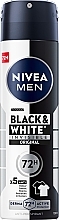 Духи, Парфюмерия, косметика Antyperspirant w sprayu dla mężczyzn - NIVEA MEN Black & White Invisible Original