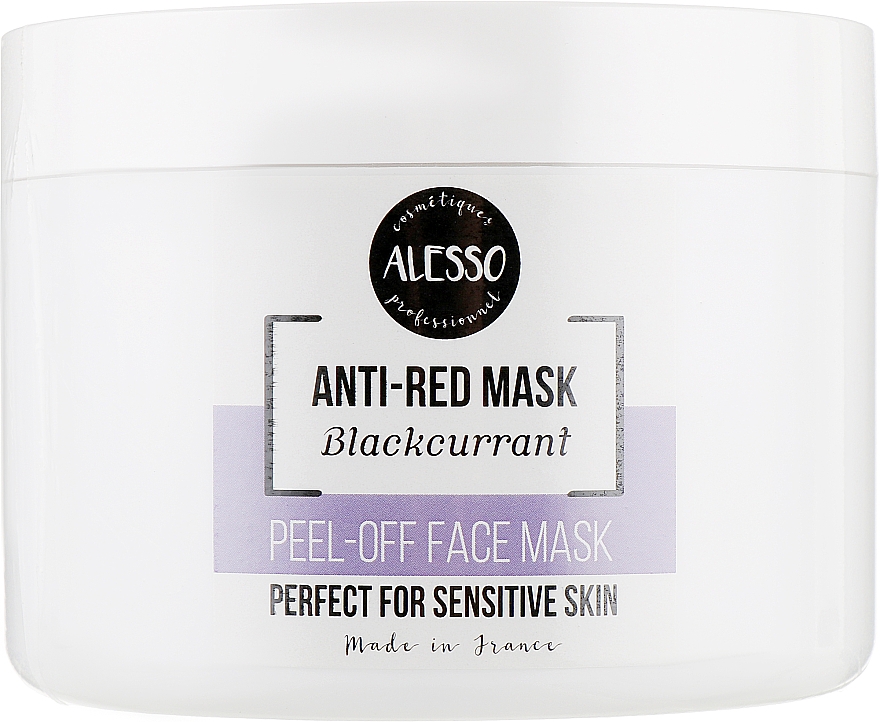 Maska alginianowa łagodząca z czarną porzeczką - Alesso Professionnel Alginate Peel-Off Face Mask — Zdjęcie N3