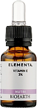 Odżywcze serum do twarzy - Bioearth Elementa Nutri Vitamin E 2% — Zdjęcie N1