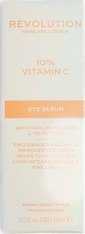 Serum pod oczy - Revolution Skincare 10% Vitamin C Illuminating Eye Contour Serum — Zdjęcie N2