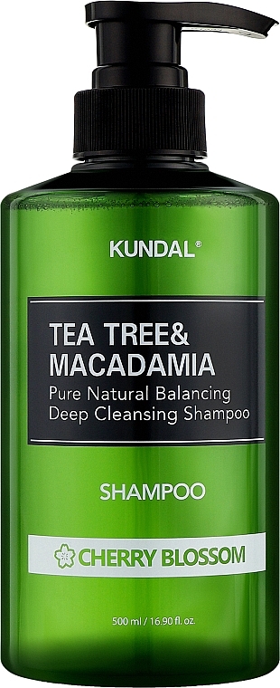 Szampon Cherry Blossom - Kundal Tea Tree & Macadamia Deep Cleansing Shampoo — Zdjęcie N1