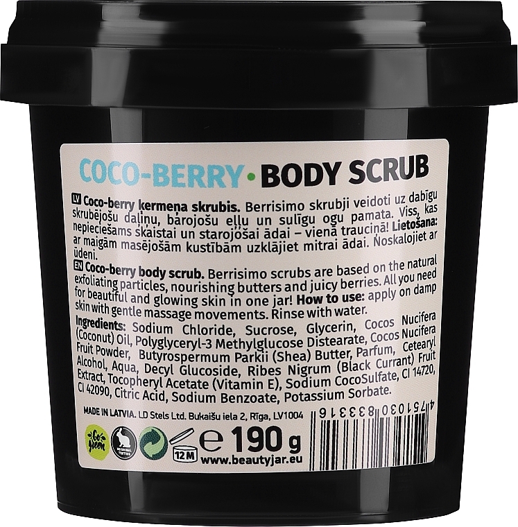 Peeling do ciała - Beauty Jar Berrisimo Coco-Berry Body Scrub — Zdjęcie N2