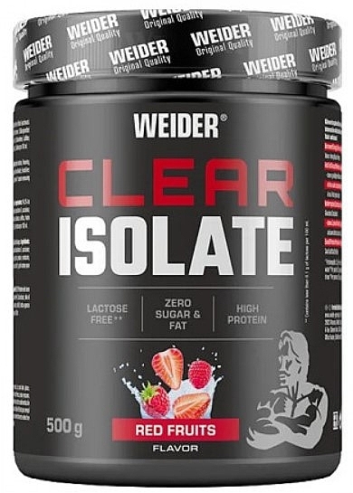 Czysty izolat białka serwatkowego - Weider Clear Isolate Red Fruits — Zdjęcie N1