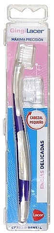 Szczoteczka do zębów, fioletowa - Lacer Gingilacer Small Brush Head — Zdjęcie N1