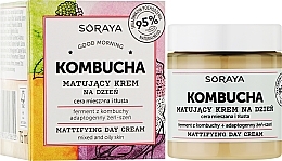 Matujący krem ​​na dzień do cery mieszanej i tłustej - Soraya Kombucha Mattifying Day Cream — Zdjęcie N2