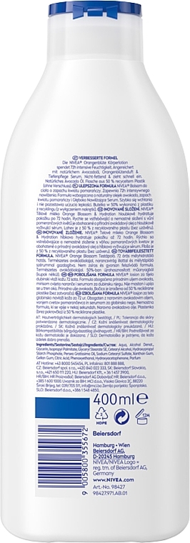 Balsam do ciała z kwiatem pomarańczy - NIVEA Orange Blossom Body Lotion — Zdjęcie N2