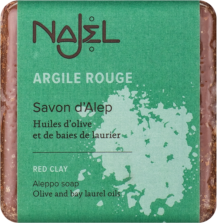 Mydło aleppo z glinką czerwoną - Najel Aleppo Soap With Red Clay