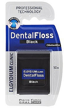 Nić dentystyczna, czarna, 50m - Elgydium Clinic Dental Floss — Zdjęcie N1