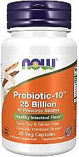Probiotyki w kapsułkach - Now Foods Probiotic-10, 25 Billion — Zdjęcie N3