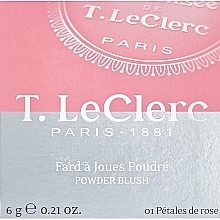 Róż w pudrze do twarzy - T. LeClerc Powder Blush — Zdjęcie N5