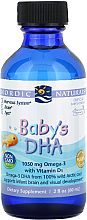 Kwas Omega-3 z witaminą D3 w płynie dla dzieci - Nordic Naturals Baby's DHA Vegetarian — Zdjęcie N2