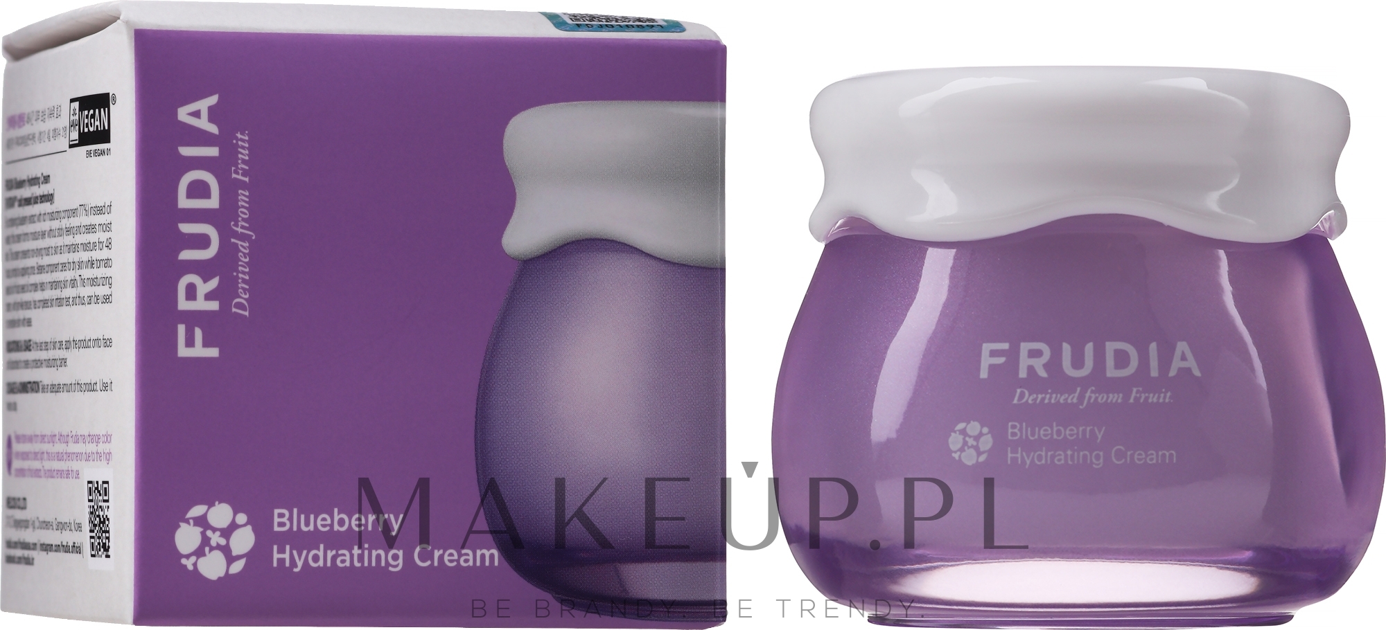Nawilżający krem do twarzy z jagodami - Frudia Blueberry Hydrating Cream — Zdjęcie 55 g