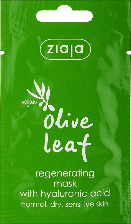Regenerująca maska do twarzy Liście zielonej oliwki - Ziaja Regenerating Olive Leaf Face Mask