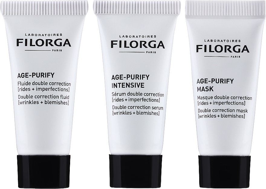 Zestaw miniproduktów do ciała - Filorga Age Purify Purifying Smoothing (mask/7ml + serum/7ml + fl/7ml) — Zdjęcie N2