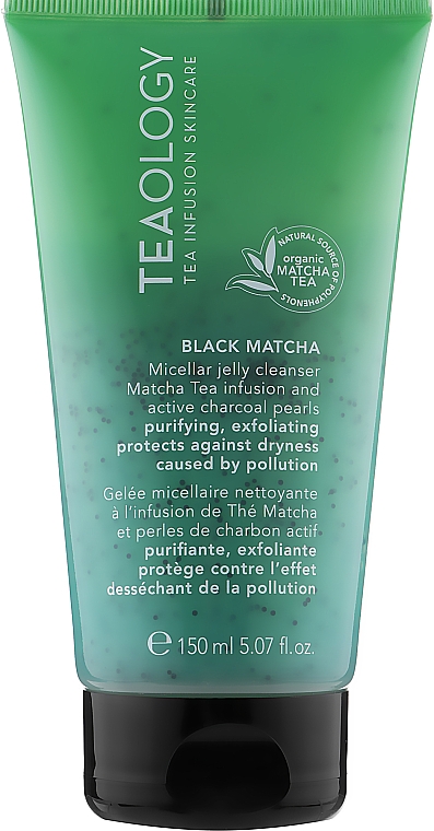 Micelarny żel do mycia twarzy z czarną matchą - Teaology Matcha Tea Black Matcha Micellar Jelly Cleanser