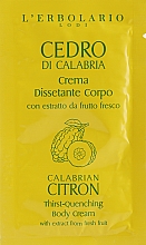 Krem do ciała - L'Erbolario Calabrian Citron Body Cream (próbka) — Zdjęcie N1