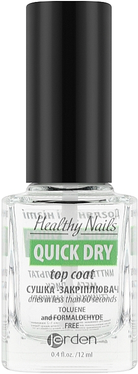 Utrwalacz do lakieru do paznokci - Jerden Healthy Nails Quick Dry — Zdjęcie N1