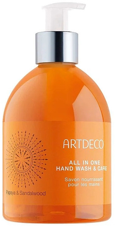 Mydło do rąk Papaja i drzewo sandałowe - Artdeco All In One Hand Wash & Care — Zdjęcie N1