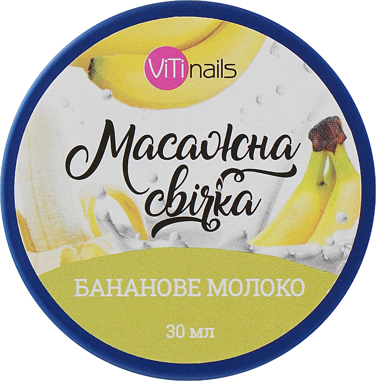 Świeca do masażu Mleko bananowe - ViTinails — Zdjęcie N1