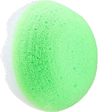 Okrągła gąbka pod prysznic, zielona - LULA — Zdjęcie N1