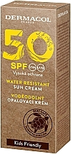 Wodoodporny krem zmiękczający - Dermacol Water Resistant Sun Cream SPF 50 — Zdjęcie N2