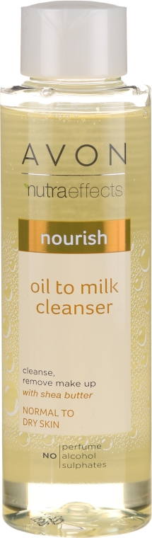 Lekki olejek do oczyszczania twarzy - Avon Nutra Effects Nourish Oil To Milk — Zdjęcie N1