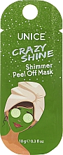 Kup Rozświetlająca maska do twarzy peel-off - Unice Crazy shine Shimmer Peel Off Mask