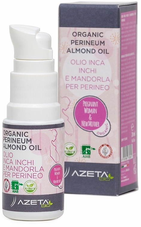Organiczny olejek migdałowy - Azeta Bio Organic Perineum Almond Oil — Zdjęcie N1