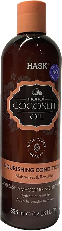Odżywka z olejem kokosowym do włosów kręconych - Hask Coconut Milk & Organic Honey Curl Care Conditioner — Zdjęcie N1