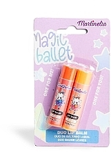 Zestaw balsamów do ust Truskawka i pomarańcza - Martinelia Magic Ballet Duo Lip Balm  — Zdjęcie N1