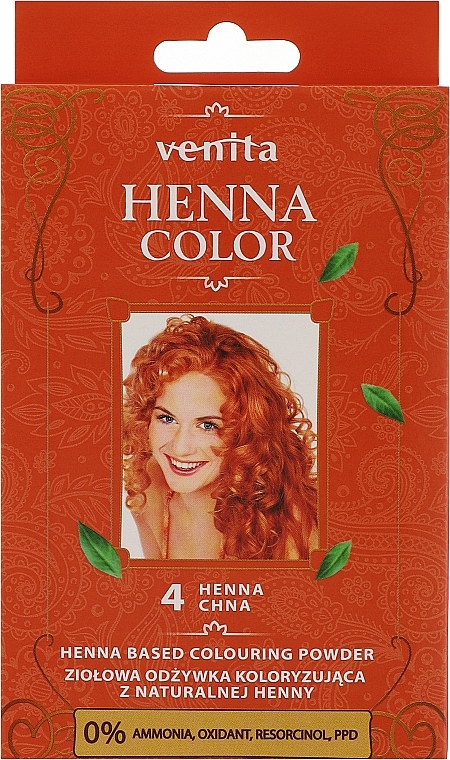 Ziołowa odżywka koloryzująca z naturalnej henny - Venita Henna Color — Zdjęcie N1