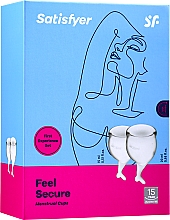 Kup Zestaw kubeczków menstruacyjnych - Feel Secure Menstrual Cups Transparent