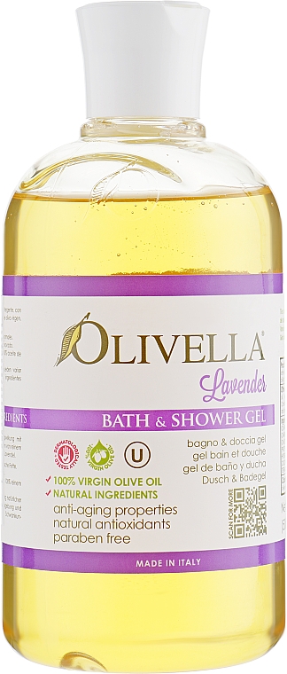 Lawendowy żel pod prysznic z oliwą z oliwek - Olivella Olive Oil Shower Gel