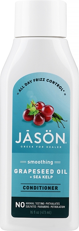 Wygładzająca odżywka do włosów Wodorosty - Jason Natural Cosmetics Smoothing Grapeseed Oil + Sea Kelp Conditioner — Zdjęcie N1