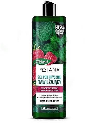 Żel pod prysznic Mięta i malina - Herbapol Polana Shower Gel  — Zdjęcie N1