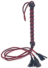 Kup Pejcz BDSM, 3 uprzęże z frędzlami na końcach, czarny z czerwonym - Devil Sticks 3 Tail Tassel Flogger