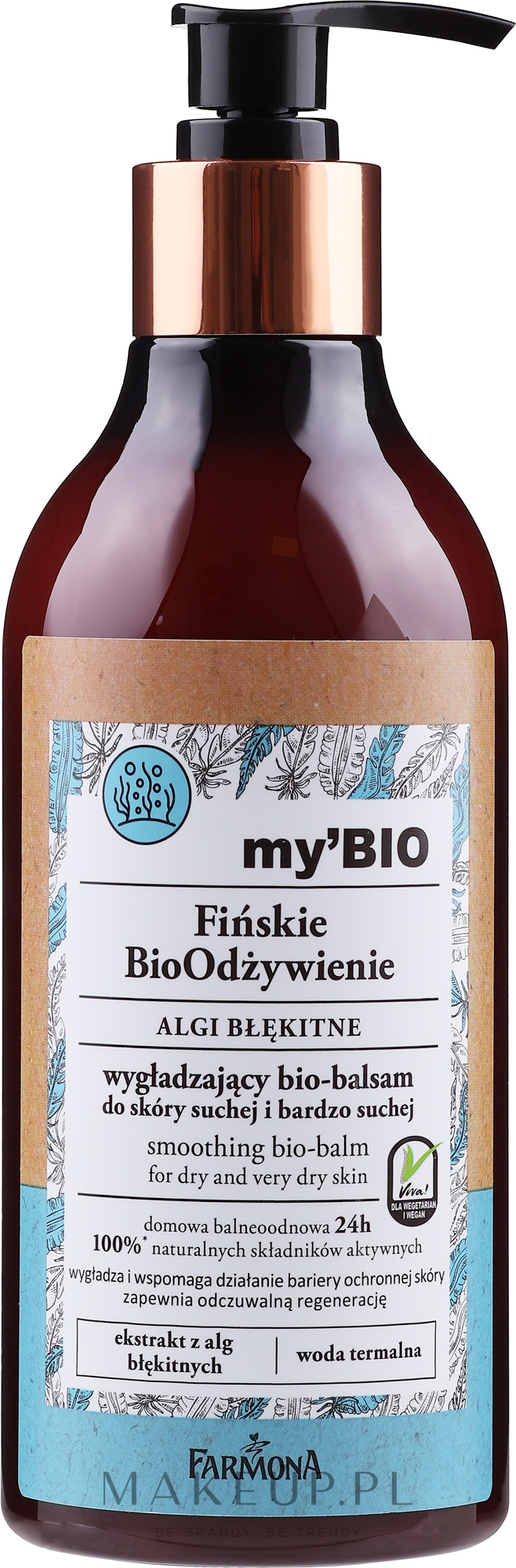 Wygładzający balsam do ciała do skóry suchej i bardzo suchej Algi arktyczne - Farmona My’Bio Smoothing Bio-Balm — Zdjęcie 400 ml