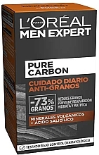 Nawilżający krem przeciw niedoskonałościom twarzy - L'Oreal Paris Daily Anti-pimple Care Pure Carbon Men Expert  — Zdjęcie N2