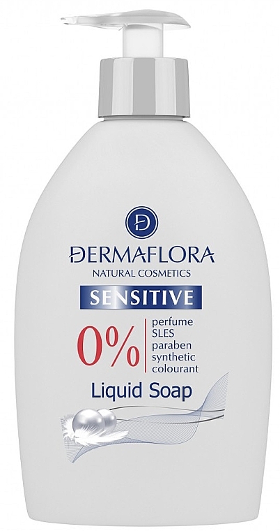 Mydło do rąk w płynie - Dermaflora Sensitive Natural Liquid Soap — Zdjęcie N1